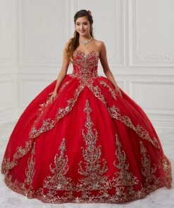 House Of Wu Fiesta Gowns Strapless Quinceanera Dress By Fiesta Gowns 56426