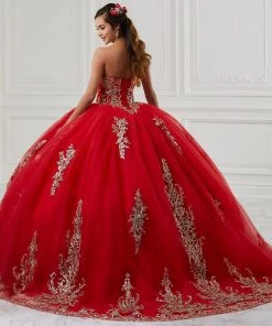 House Of Wu Fiesta Gowns Strapless Quinceanera Dress By Fiesta Gowns 56426