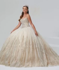 Quinceañera Strapless Quinceanera Dress By House Of Wu 26988