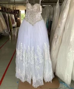 Quinceañera Strapless Quinceanera Dress By House Of Wu 26988