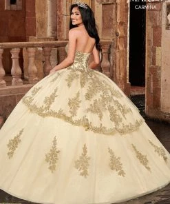 Strapless Quinceanera Dress By Mary's Bridal MQ1086 Quinceañera