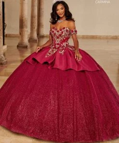 Quinceañera Strapless Quinceanera Dress By Mary's Bridal MQ1097