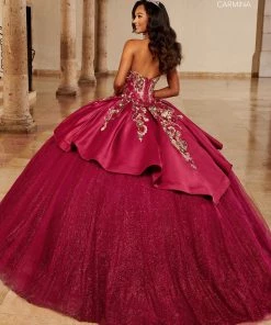 Quinceañera Strapless Quinceanera Dress By Mary's Bridal MQ1097