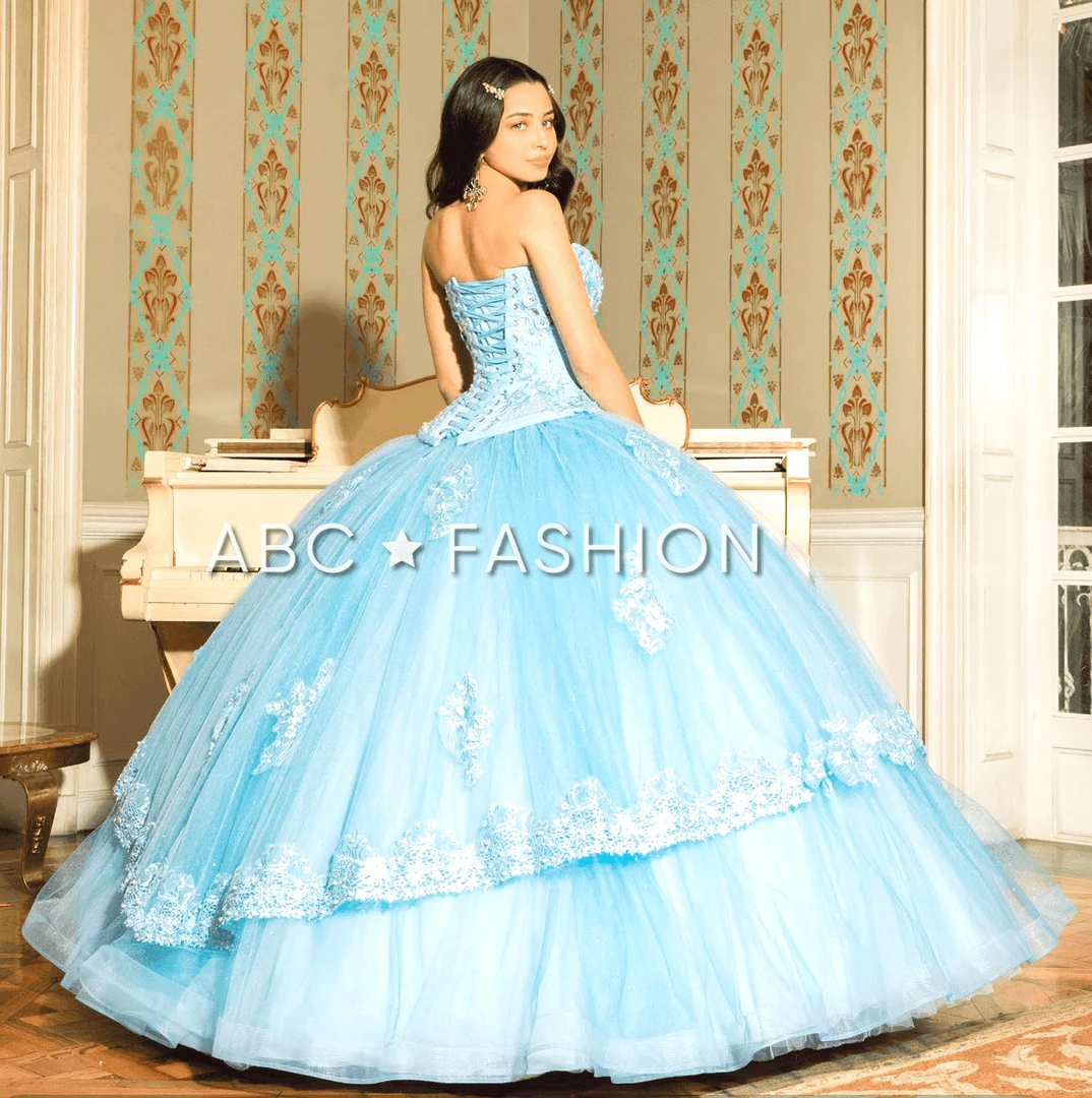 Forever Quince By Ragazza Fashion Strapless Quinceanera Dress By Ragazza SM0-002 4 Forever Quince By Ragazza Fashion Strapless Quinceanera Dress By Ragazza SM0-002
