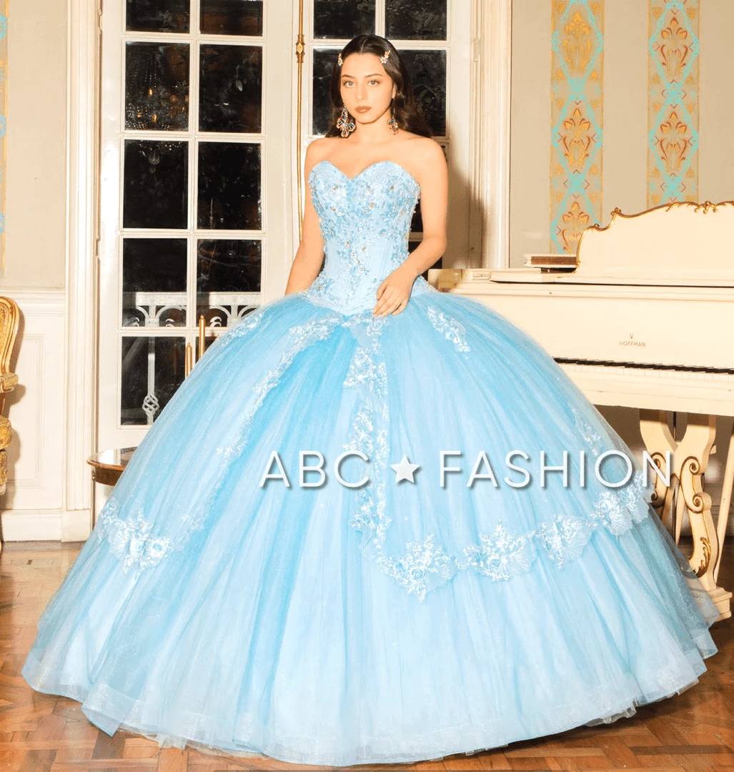 Forever Quince By Ragazza Fashion Strapless Quinceanera Dress By Ragazza SM0-002 3 Forever Quince By Ragazza Fashion Strapless Quinceanera Dress By Ragazza SM0-002