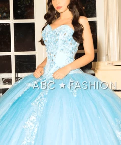 Forever Quince By Ragazza Fashion Strapless Quinceanera Dress By Ragazza SM0-002 9 Forever Quince By Ragazza Fashion Strapless Quinceanera Dress By Ragazza SM0-002