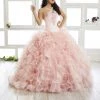 LA Glitter By House Of Wu Quinceañera Strapless Ruffled Dress By House Of Wu LA Glitter 24015