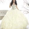 Quinceañera Strapless Ruffled Quinceanera Dress By House Of Wu 26870