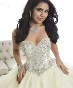 Quinceañera Strapless Ruffled Quinceanera Dress By House Of Wu 26870