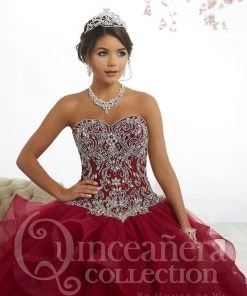 Strapless Ruffled Quinceanera Dress By House Of Wu 26891 10 Strapless Ruffled Quinceanera Dress By House Of Wu 26891