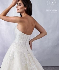 Lo Adoro By Mary's Bridal Strapless Sweetheart A-Line Wedding Gown By Mary's Bridal M715 Wedding Dresses