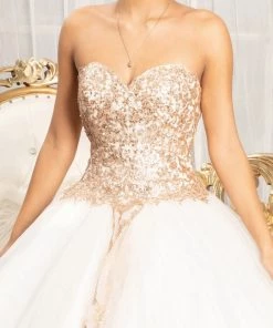 Strapless Sweetheart Ball Gown By Elizabeth K GL1973