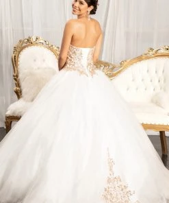 Strapless Sweetheart Ball Gown By Elizabeth K GL1973