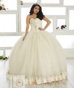 LA Glitter By House Of Wu Strapless Sweetheart Dress By House Of Wu LA Glitter 24017 Quinceañera