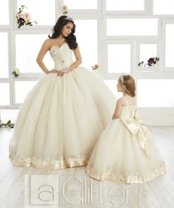 LA Glitter By House Of Wu Strapless Sweetheart Dress By House Of Wu LA Glitter 24017 Quinceañera