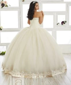 LA Glitter By House Of Wu Strapless Sweetheart Dress By House Of Wu LA Glitter 24017 Quinceañera