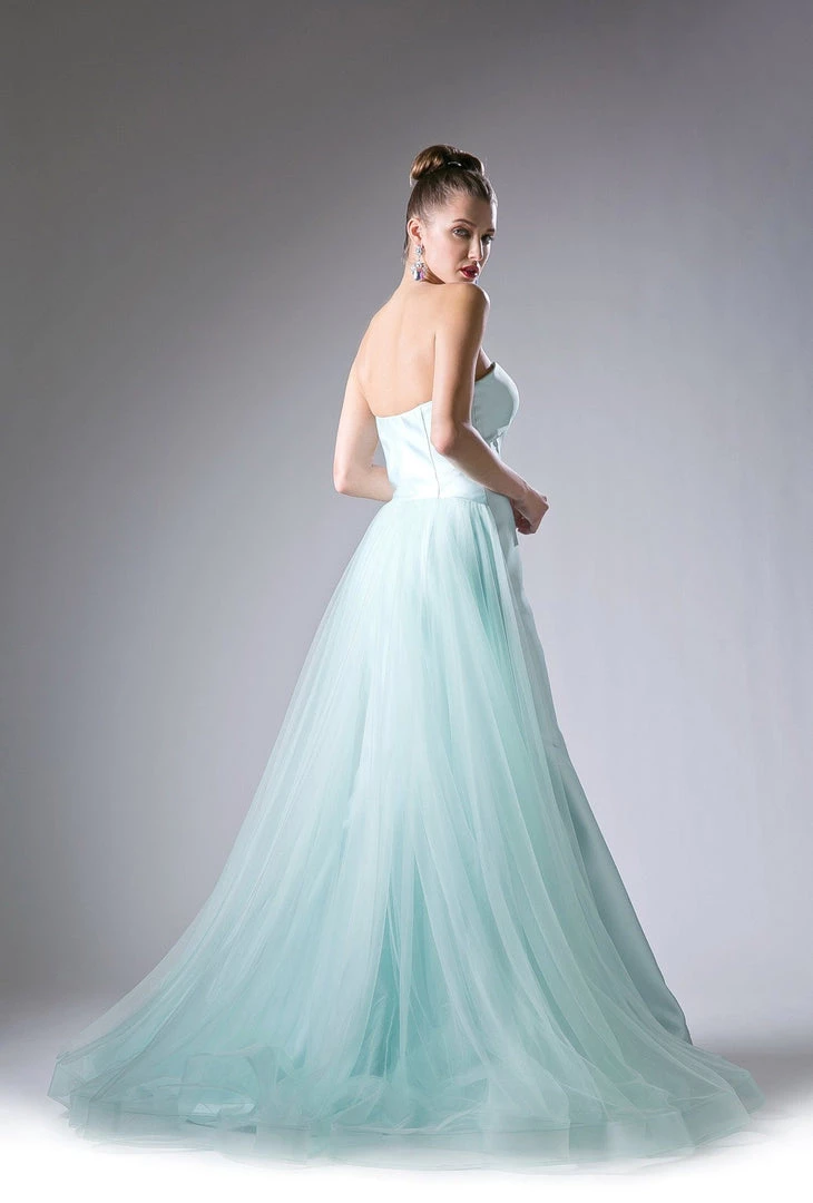 Strapless Satin Tulle Mermaid Gown By Cinderella Divine 13490 Prom 9 Strapless Satin Tulle Mermaid Gown By Cinderella Divine 13490 Prom