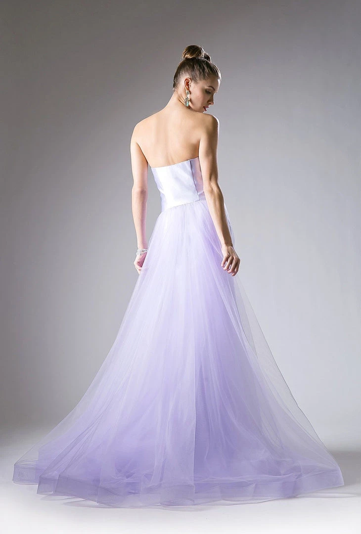 Strapless Satin Tulle Mermaid Gown By Cinderella Divine 13490 Prom 4 Strapless Satin Tulle Mermaid Gown By Cinderella Divine 13490 Prom