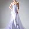 Strapless Satin Tulle Mermaid Gown By Cinderella Divine 13490 Prom