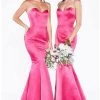 Strapless Trumpet Satin Gown By Cinderella Divine 8792 Prom