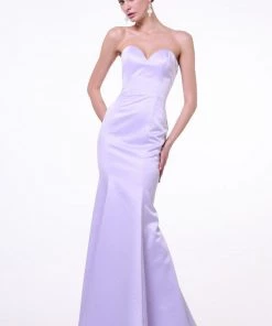 Strapless Trumpet Satin Gown By Cinderella Divine 8792 Prom 14 Strapless Trumpet Satin Gown By Cinderella Divine 8792 Prom