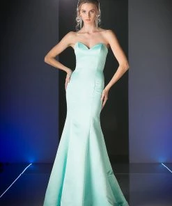 Strapless Trumpet Satin Gown By Cinderella Divine 8792 Prom 11 Strapless Trumpet Satin Gown By Cinderella Divine 8792 Prom