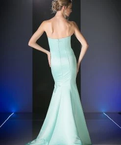 Strapless Trumpet Satin Gown By Cinderella Divine 8792 Prom 12 Strapless Trumpet Satin Gown By Cinderella Divine 8792 Prom