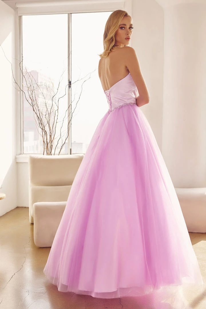 Strapless Tulle Gown With Lace-Up Back By Juliet 265 8 Strapless Tulle Gown With Lace-Up Back By Juliet 265