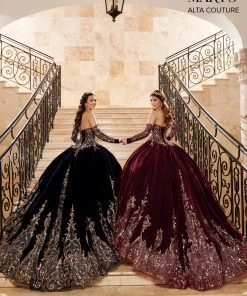 Mary's Bridal Strapless Velvet Quinceanera Dress By Alta Couture MQ3051 Quinceañera