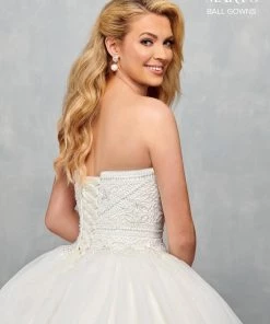 Mary's Bridal Ball Gowns Collection Strapless Wedding Ball Gown By Mary's Bridal MB6078