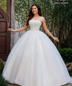 Mary's Bridal Ball Gowns Collection Strapless Wedding Ball Gown By Mary's Bridal MB6078