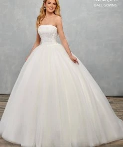 Mary's Bridal Ball Gowns Collection Strapless Wedding Ball Gown By Mary's Bridal MB6078