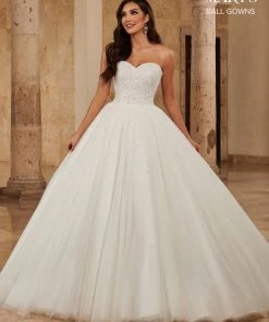 Mary's Bridal Ball Gowns Collection Wedding Dresses Strapless Wedding Ball Gown By Mary's Bridal MB6085