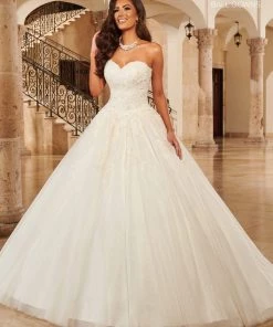 Mary's Bridal Ball Gowns Collection Wedding Dresses Strapless Wedding Ball Gown By Mary's Bridal MB6093