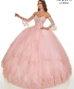 Quinceañera Sweetheart Lace Quinceanera Dress By Mary's Bridal MQ2104
