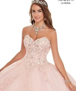 Quinceañera Sweetheart Lace Quinceanera Dress By Mary's Bridal MQ2104