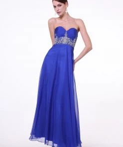 Prom Beaded Sweetheart Strapless Gown By Cinderella Divine 7664
