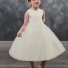 Mary's Bridal Angels Collection Girls Lace Applique Tea Length Dress By Mary's Bridal MB9021 Flower Girl Dresses 2 Mary's Bridal Angels Collection Girls Lace Applique Tea Length Dress By Mary's Bridal MB9021 Flower Girl Dresses