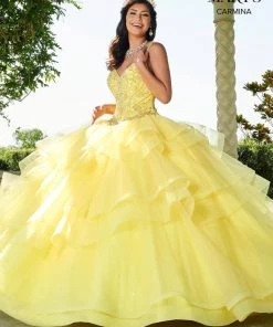 Tiered Halter Quinceanera Dress By Mary's Bridal MQ1058