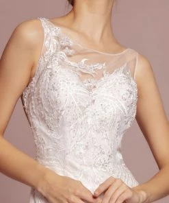 Tiered Mermaid Wedding Dress With Cut Out Back By Elizabeth K GL2689