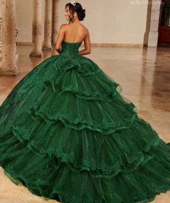 Mary's Bridal Tiered Quinceanera Dress By Alta Couture MQ3084 Quinceañera