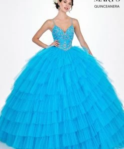 Tiered Sleeveless Quinceanera Dress By Mary's Bridal MQ2055 Quinceañera