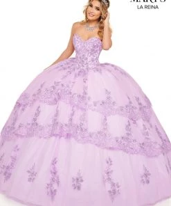 Quinceañera Tiered Sweetheart Quinceanera Dress By Mary's Bridal MQ2118
