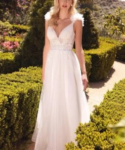 Tulle A-line Bridal Gown By Cinderella Divine CD971W