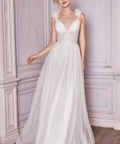 Tulle A-line Bridal Gown By Cinderella Divine CD971W