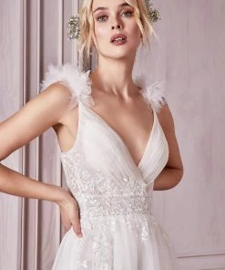 Tulle A-line Bridal Gown By Cinderella Divine CD971W