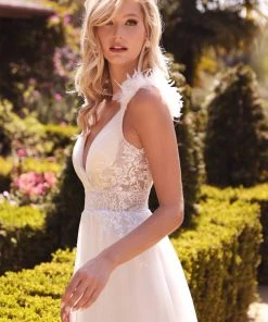 Tulle A-line Bridal Gown By Cinderella Divine CD971W