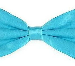 Vesuvio Napoli Turquoise Silk Bow Ties Men
