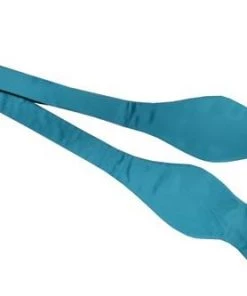 Vesuvio Napoli Turquoise Silk Self Tie Bow Ties Men