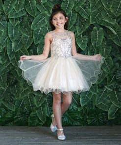 Calla Collection Kids Tween Girls Jeweled Short Glitter Dress By Calla TY013 39 Calla Collection Kids Tween Girls Jeweled Short Glitter Dress By Calla TY013